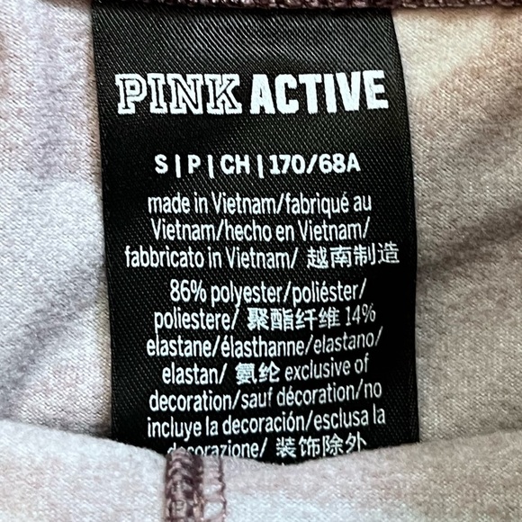 Pink Victoria Secret Womens Pink Active Pink Camo Leggings Size Small - Picture 3 of 7